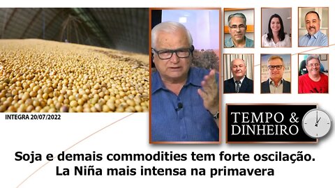 Soja e demais commodities tem forte oscilação. La Niña mais intensa na primavera