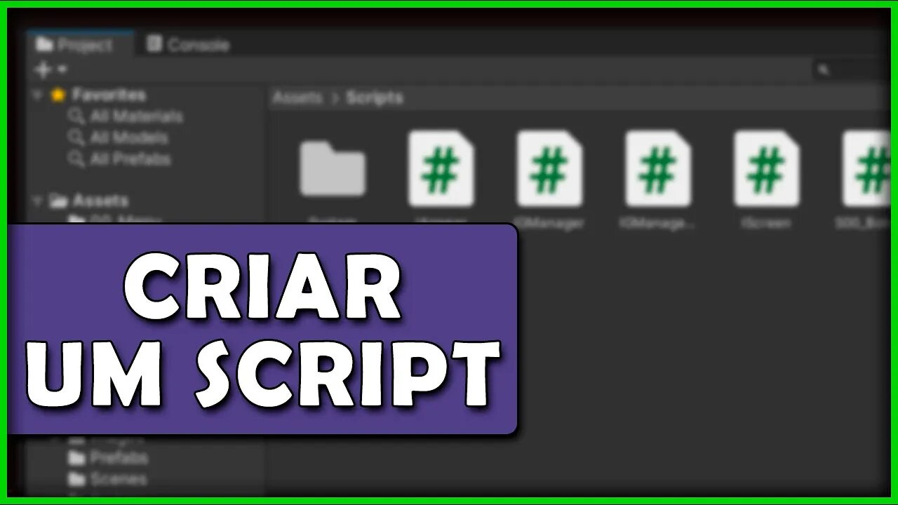 Como criar um Script na Unity? | Aprenda a criar um script em seu projeto!