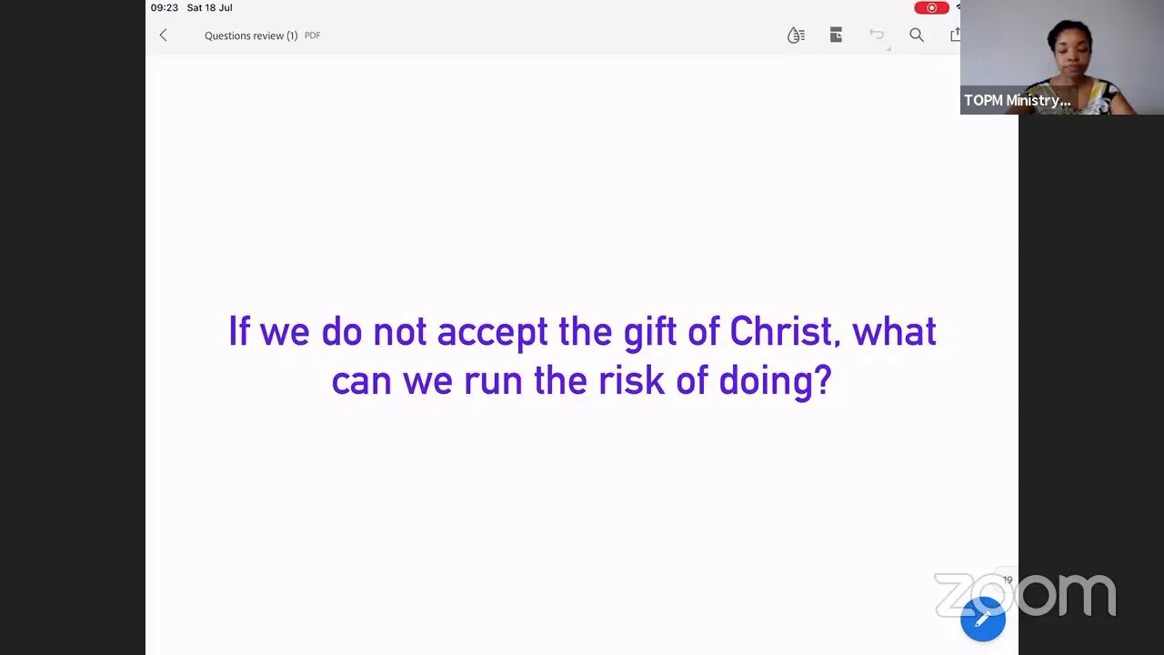 TOPM Ministry's Welcome and Health