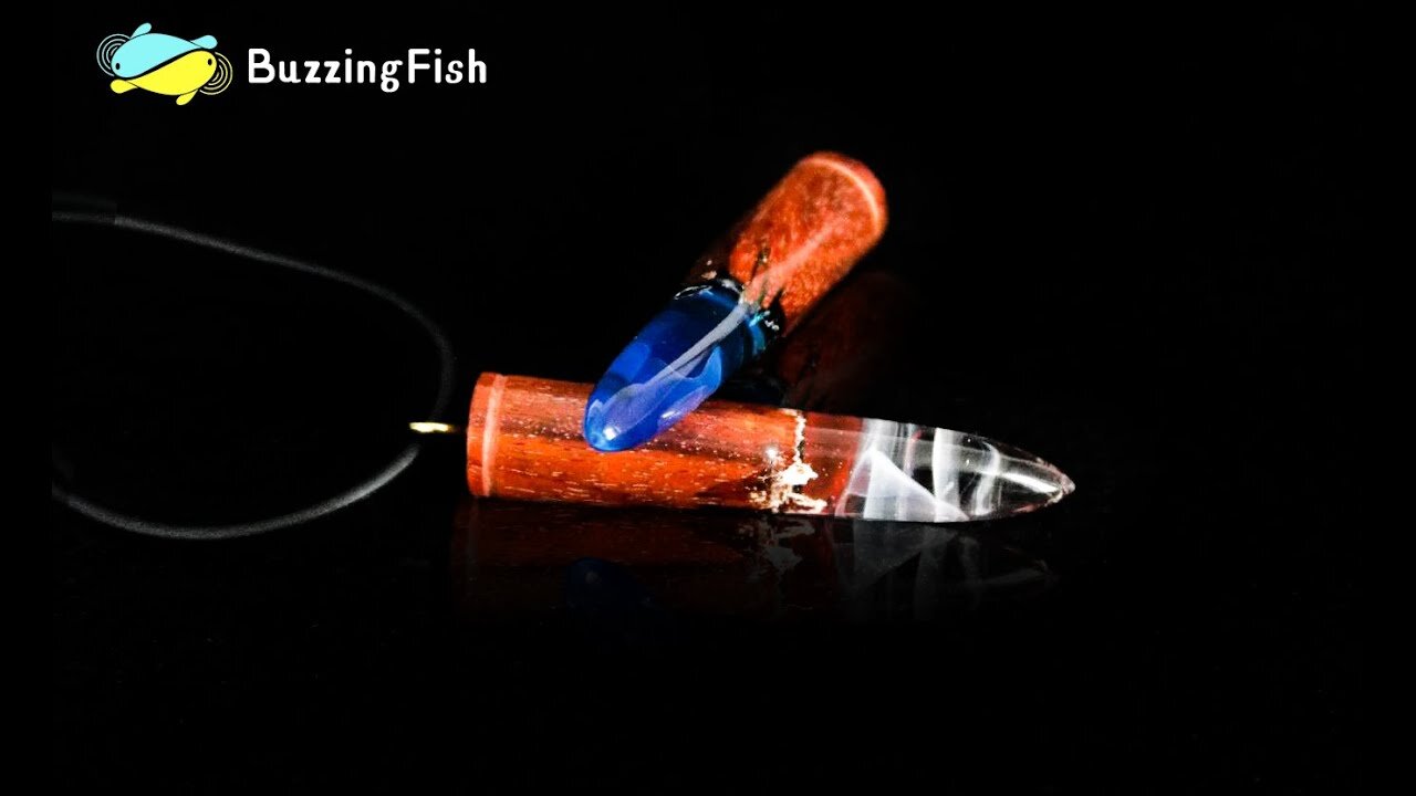 DIY. A Bullet Pendant from Resin and Wood _ RESIN ART