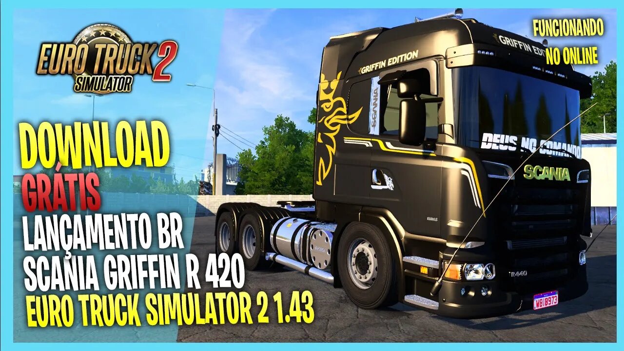 ▶️ETS2 1.43 LANÇAMENTO SCANIA R 420 GRIFFIN W. BERALDO EURO TRUCK SIMULATOR 2 1.43