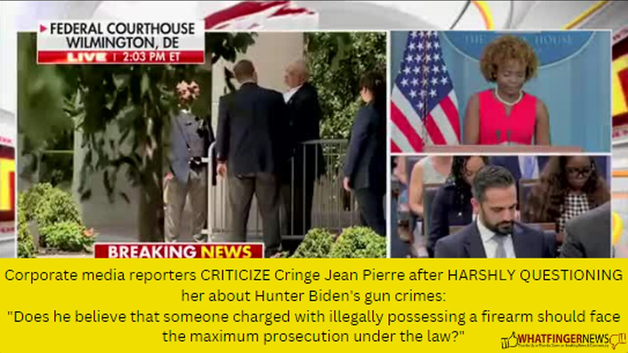 Corporate media reporters CRITICIZE Cringe Jean Pierre after HARSHLY QUESTIONING