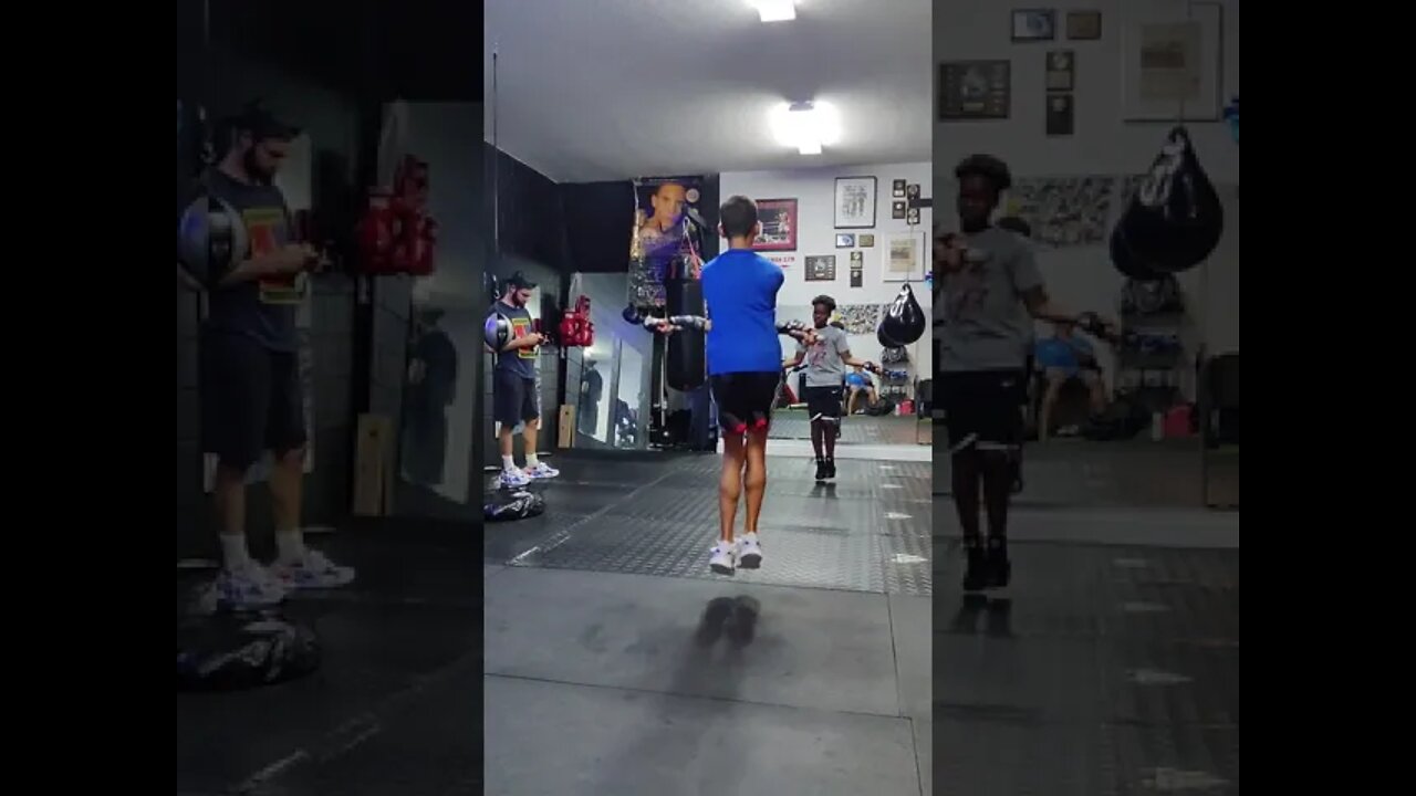 Getting the boys warmed up before boxing! #shorts