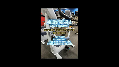 Precor Bike Conditioning, 100x Toes to Bar