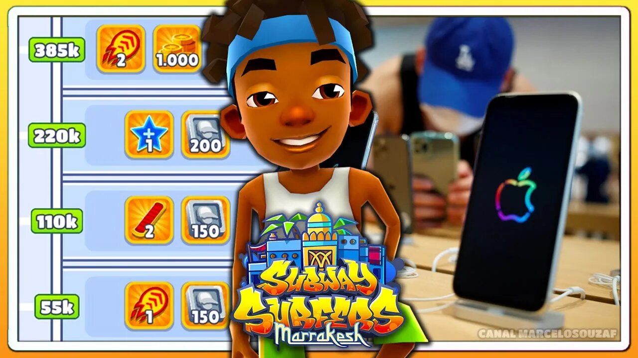 Subway Surfers Marrakesh 2021 | iPhone Parcelado em 22 Vezes | Recorde com Edison