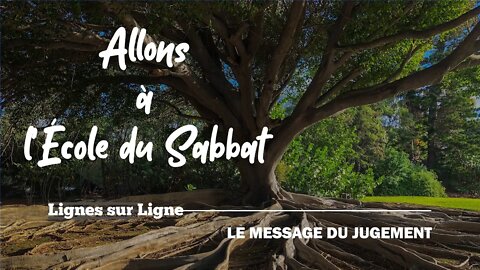 Le Message du Jugement | Allons à l'École du Sabbat - Leçon 5 Q2 2021