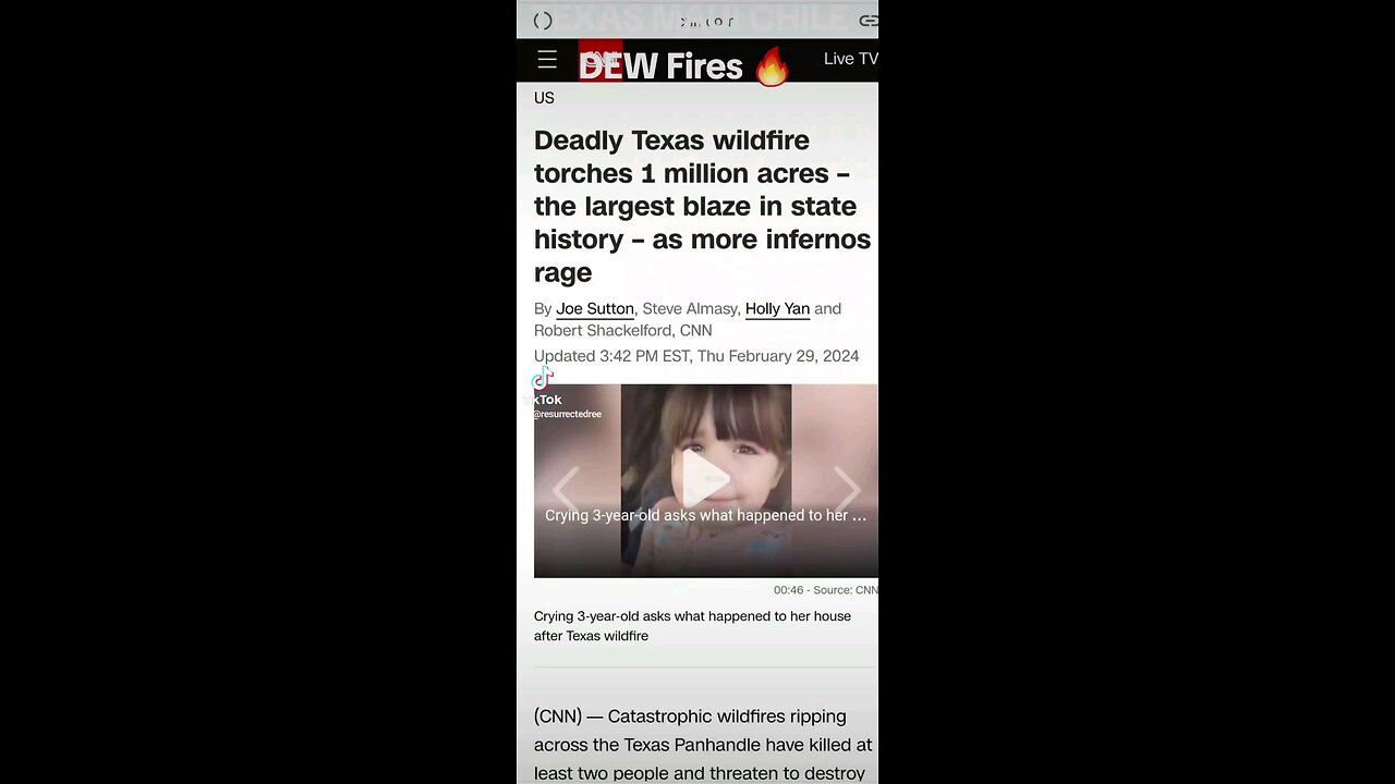 Texas Wildfires 🔥