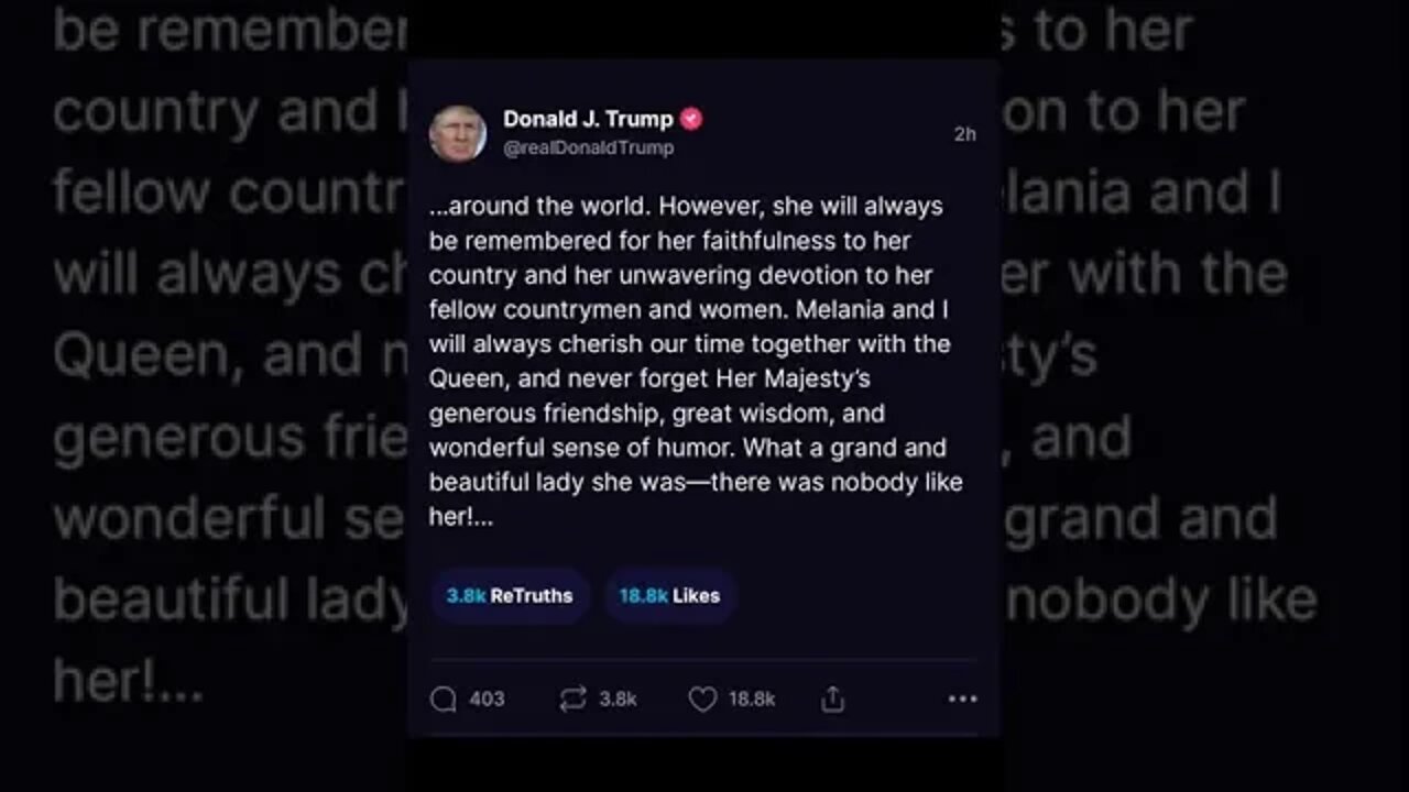 #Trumpth #Silent Queen Elizabeth Died 09/08/2022