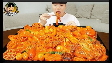 ASMR MUKBANG | Crispy Fried Chicken, Mala Xiang Guo, tteokbokki korean food eating sound !