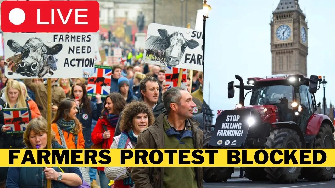 🚨 LIVE: Anti-Starmer Farmers Protest BLOCKED By Establishment