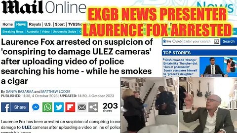 ExGB News Presenter Laurence Fox Arrested Over ULEZ Camera Damage #gbnews #nigelfarage #ulez