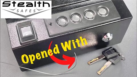 [1465] Stealth “SwiftVault” Biometric Gun Safe Opened With Wire