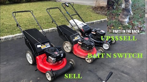 More Buyers than Mowers...Can I Sell, Bait n Switch and Upsell Lawnmowers? Reseller Problems Part 1