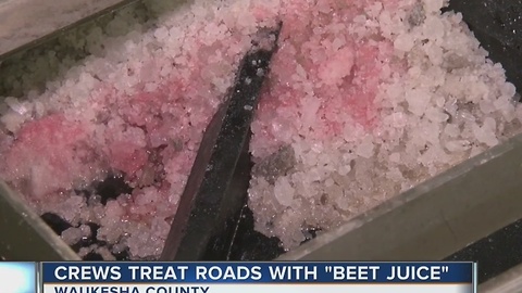 Waukesha County battles icy roads with beet juice