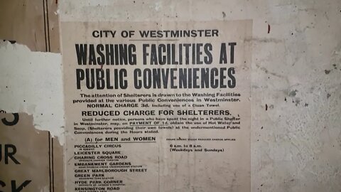 Central London, WWII Bomb Shelter, Pt 2