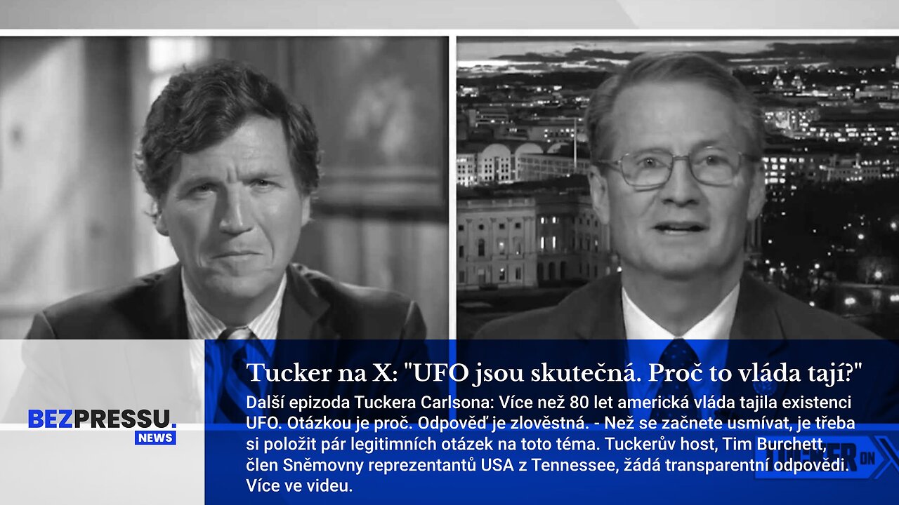 Tucker na X: "UFO jsou skutečná. Proč to vláda tají?"