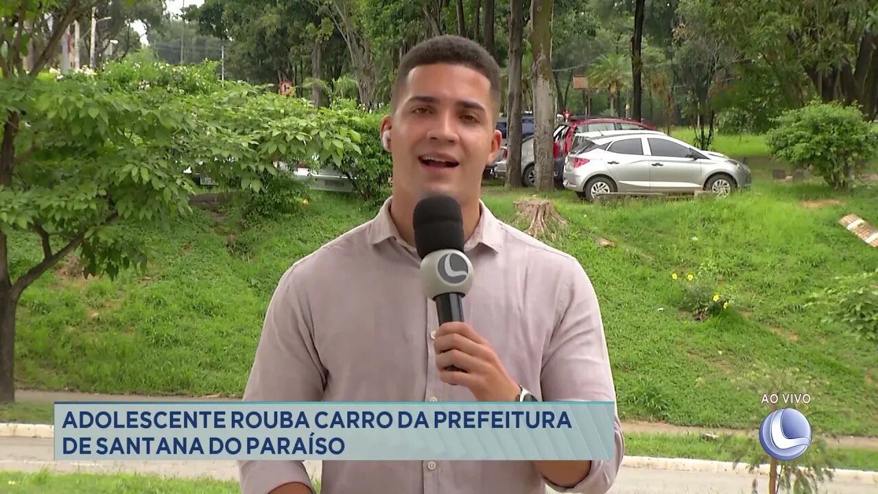 Adolescente rouba carro da Prefeitura de Santana do Paraíso