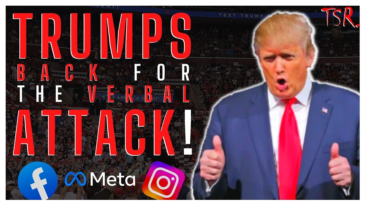 TRUMPS BACK on FACEBOOK and INSTAGRAM! FREE to let it FLY! Sort of... What is METAs AGENDA?