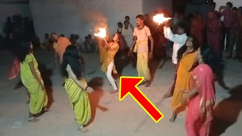 Fire Dance On Khapar || Navratri Festival Special