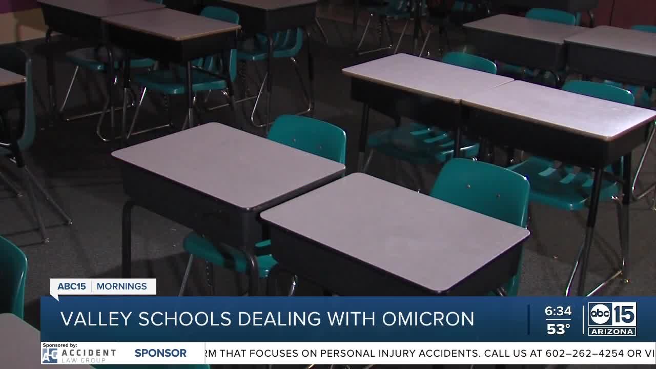 Valley schools dealing with COVID-19 omicron variant