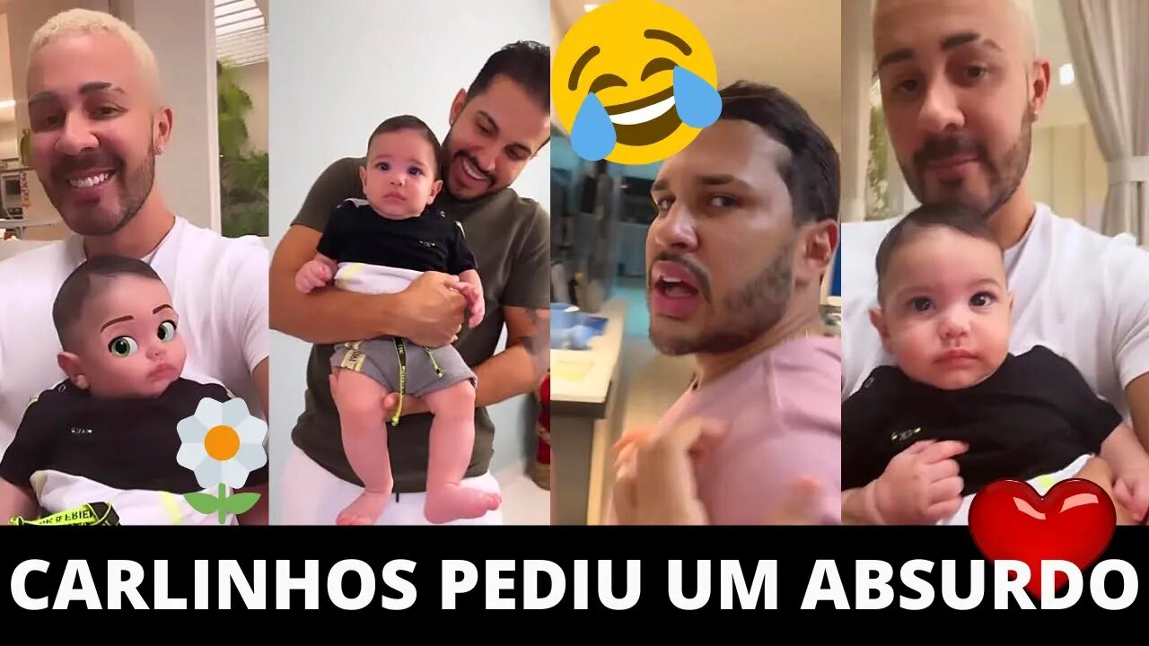 🌻🌻CARLINHOS MAIA com MIGUEL no braço faz um PEDIDO INUSITADO a EMILY GARCIA e BABAL 💖💖💖