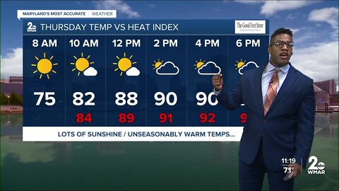 WMAR-2 News Patrick Pete Wednesday weather