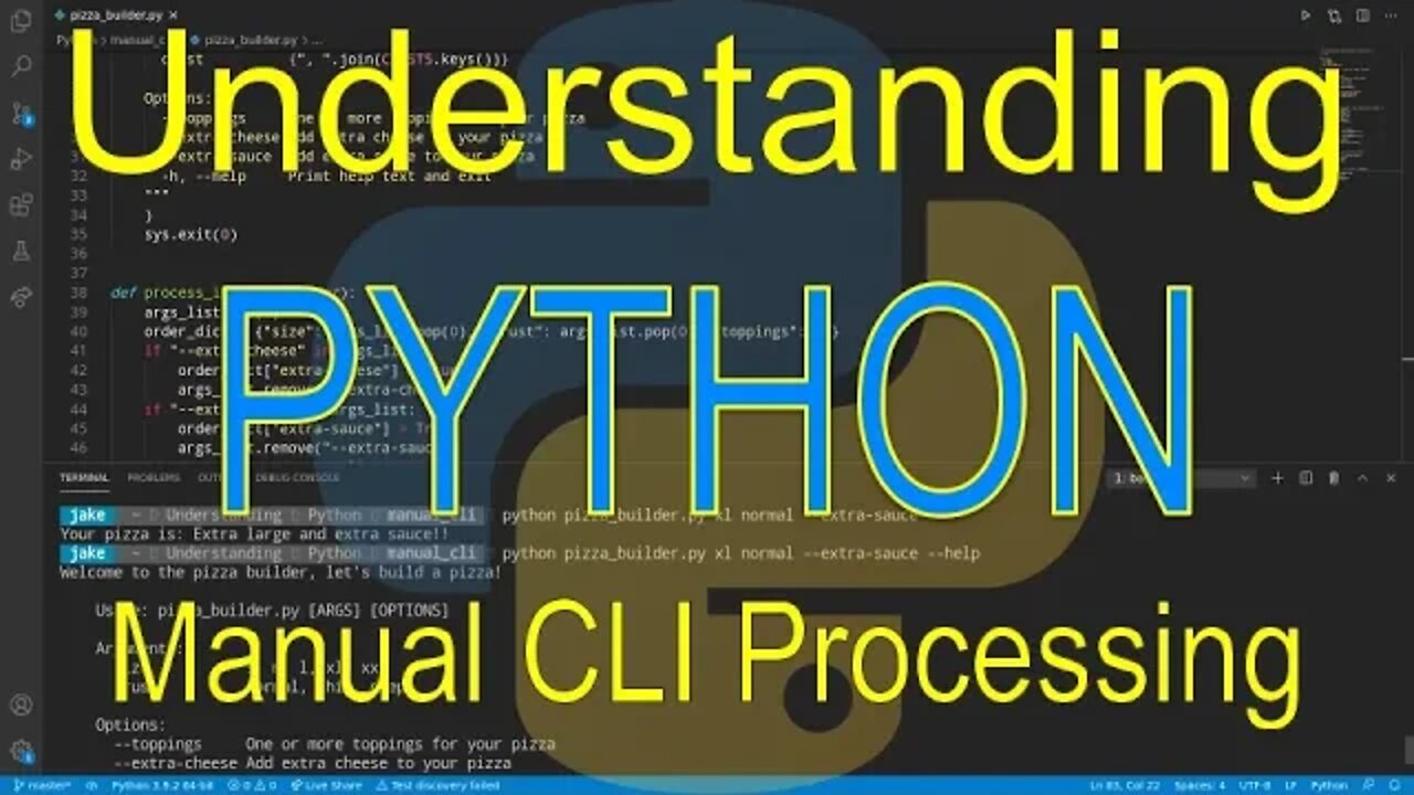 Understanding Python: Manual CLI Processing