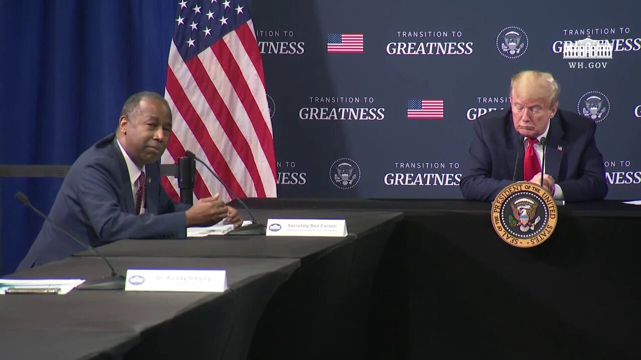 President Trump Participates in a Listening Session with African American Leaders