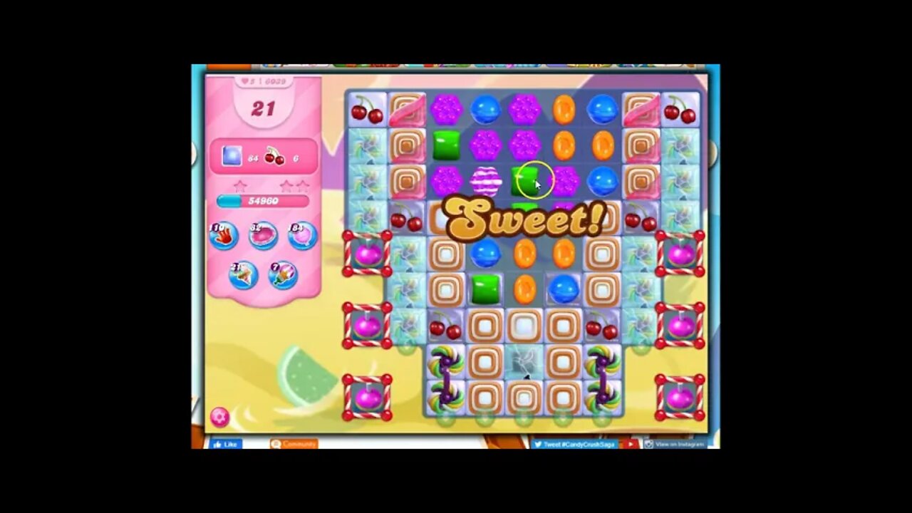 Candy Crush Level 6039 Talkthrough, 26 Moves 0 Boosters