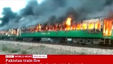 Train Fire Kills At Least 65 In Pakistan