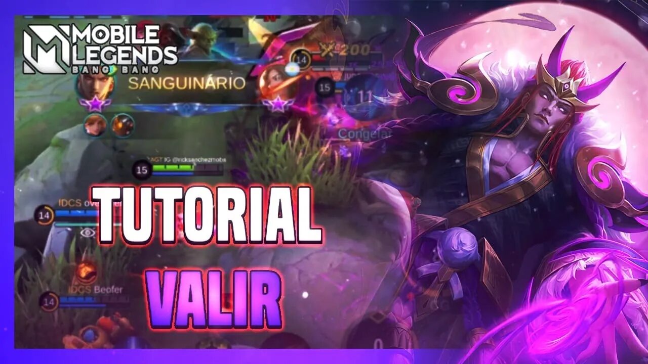 [TUTORIAL] COMO JOGAR DE VALIR | EMBLEMA, COMBO E BUILD | Mobile Legends