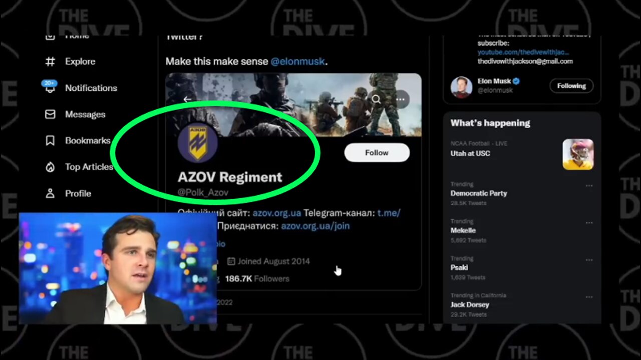 Jackson Hinkle: Ukrainian Azov NAZIS remain on Twitter, Kanye BOOTED