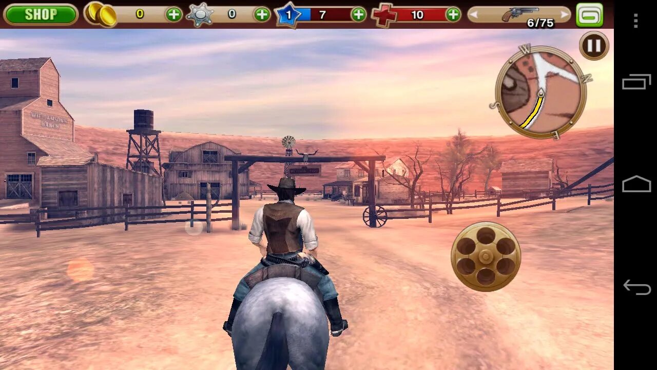 Amazing Old West Game for Android | Six Guns