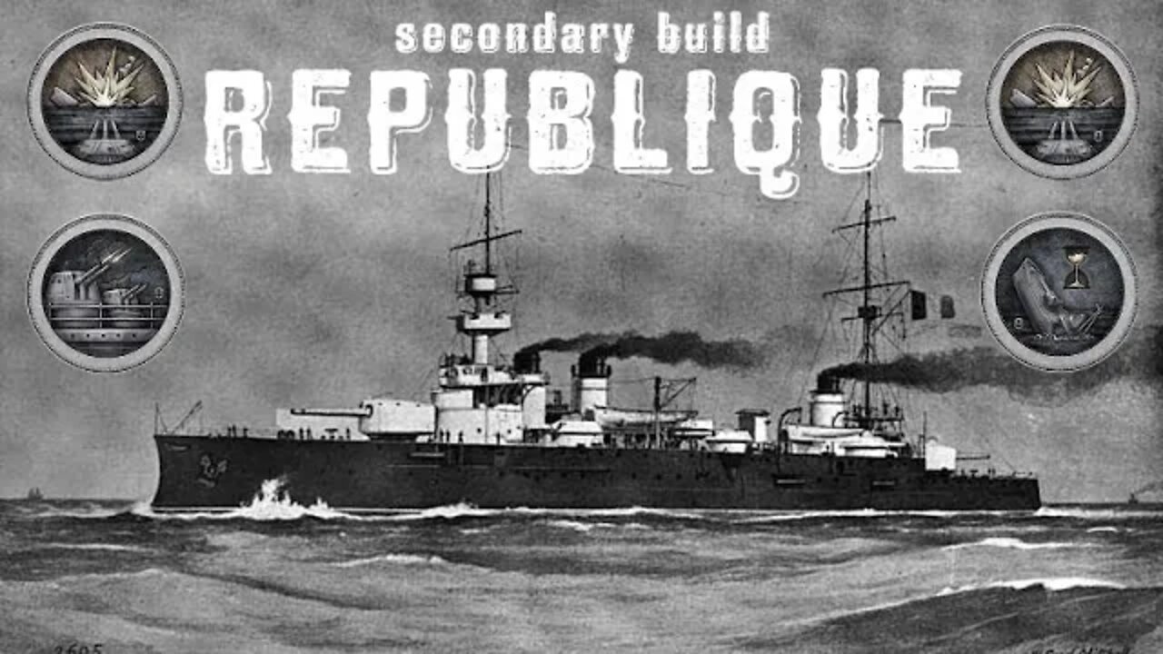 Campaign Ship Republique - Secondary Build (World of Warships Legends)