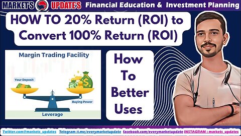 HOW TO 20% Return (ROI) to Convert 100% Return (ROI) 22-Nov-2023 |@marketsupdates |