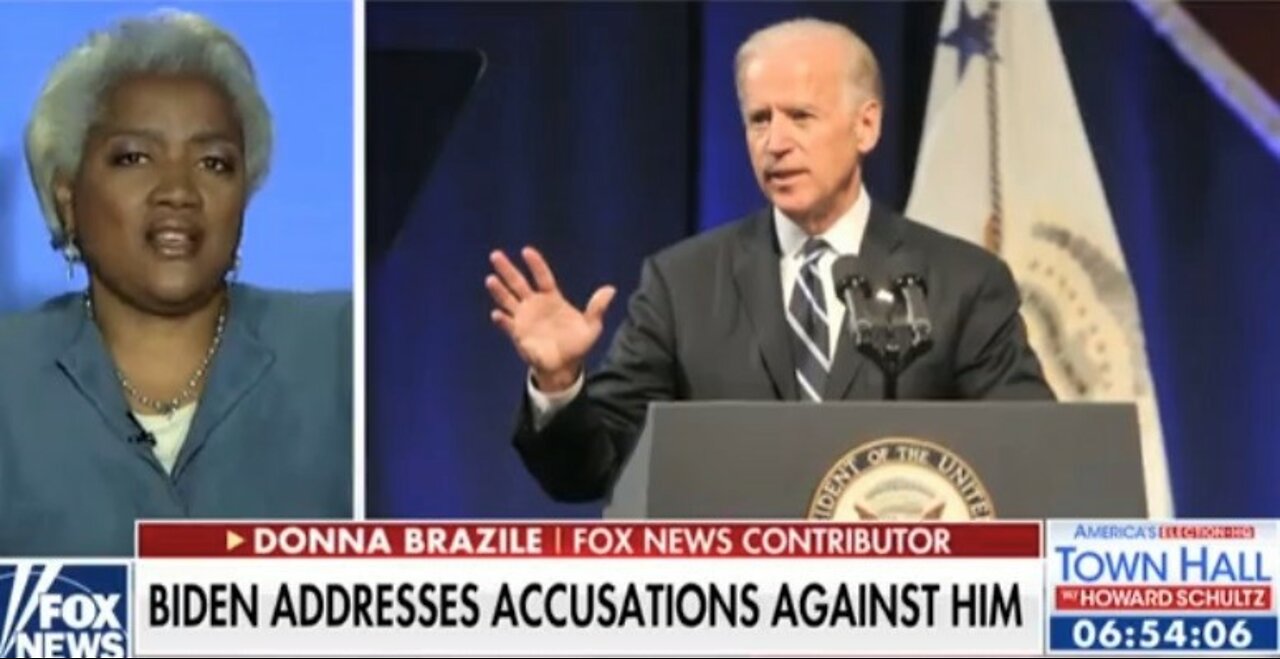 Donna Brazile defends Creepy Joe Biden against groping allegations