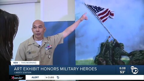 Art exhibit in Liberty Station honors military heroes