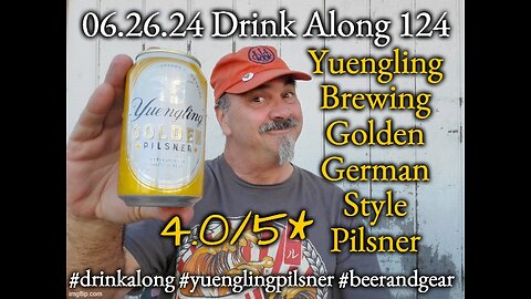 Drink Along w #beerandgear 124: Yuengling Golden Pilsner 4.0/5*
