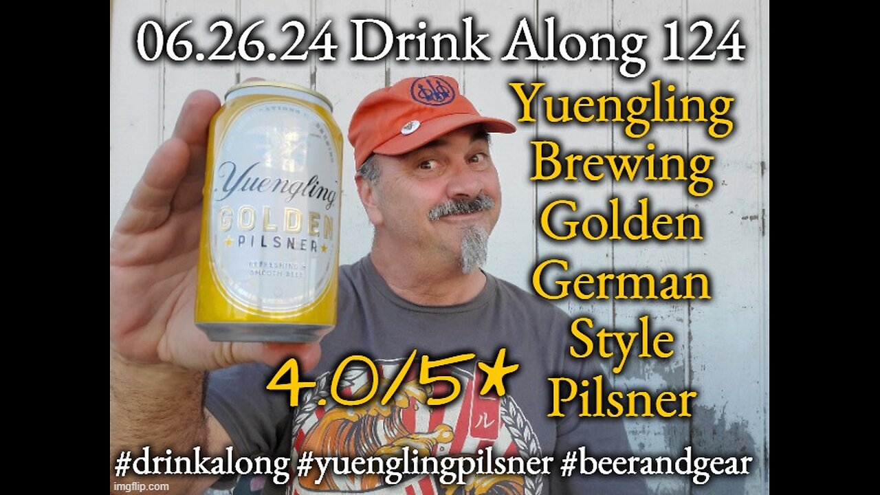 Drink Along w #beerandgear 124: Yuengling Golden Pilsner 4.0/5*