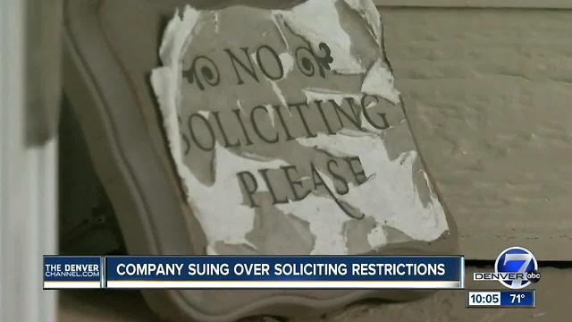 Castle Rock sued over solicitation curfew