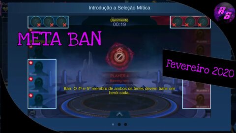 META BAN • FEVEREIRO 2020 | Mobile Legends