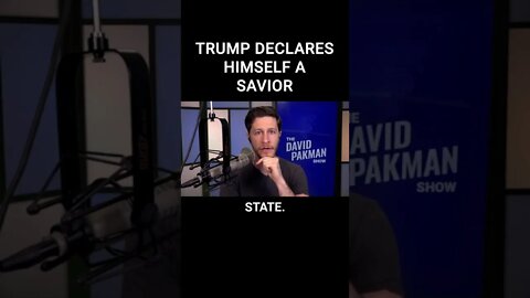 Delusional Trump Declares Himself Christian Savior in Deranged Interview #shorts
