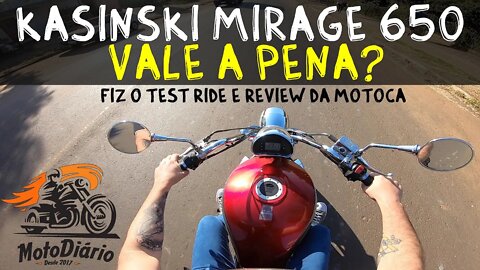 Kasinski Mirage 650 vale a pena? Fiz um teste ride e um review da motoca