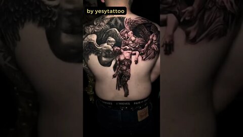Stunning work by yesytattoo #shorts #tattoos #inked #youtubeshorts