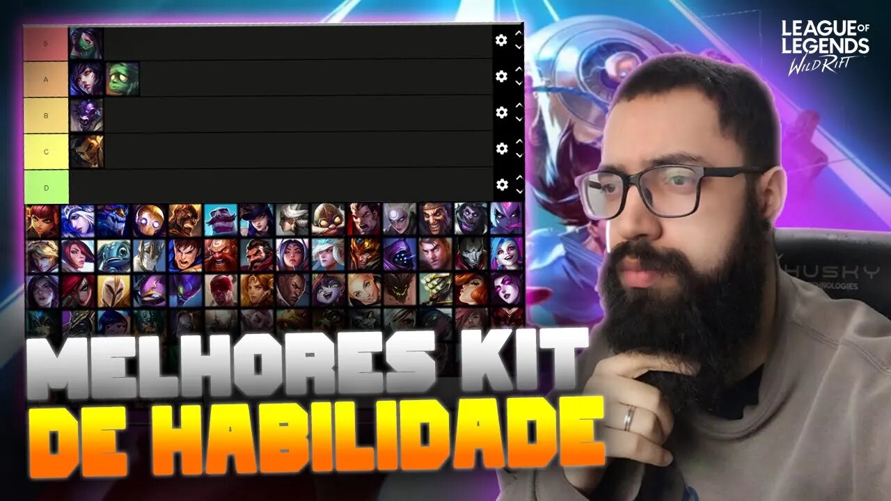 Tierlist Campeões com os melhores KITS de Habilidade do Wild Rift