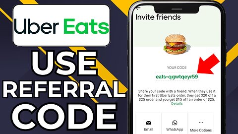 HOW TO USE REFERRAL CODE IN UBER EATS