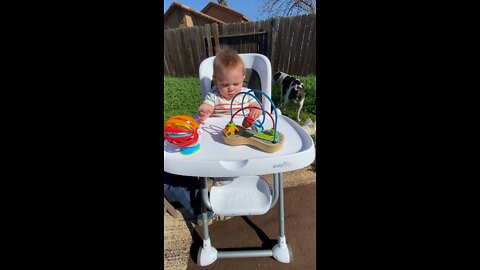 Kiddo enjoys outdoors