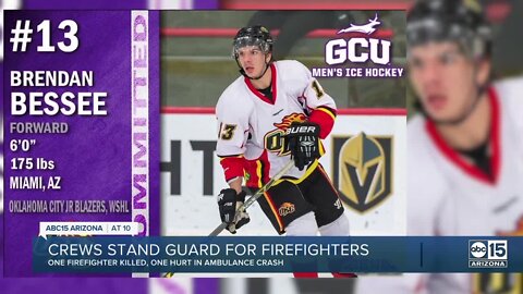Crews stand guard for firefighters