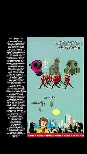 ▪︎DON'T LET SOCIAL MEDIA PLATFORMS AND MEDIA OUTLETS KEEP YOU IN FEAR▪︎