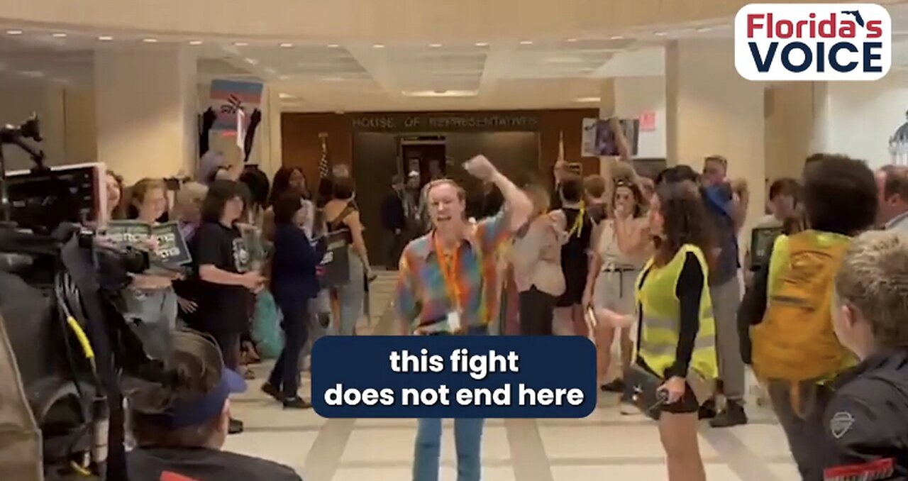 Mob Of Leftist Protestors Occupied Florida State Capitol Protesting HB1069